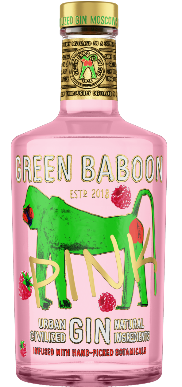 Green Baboon Pink